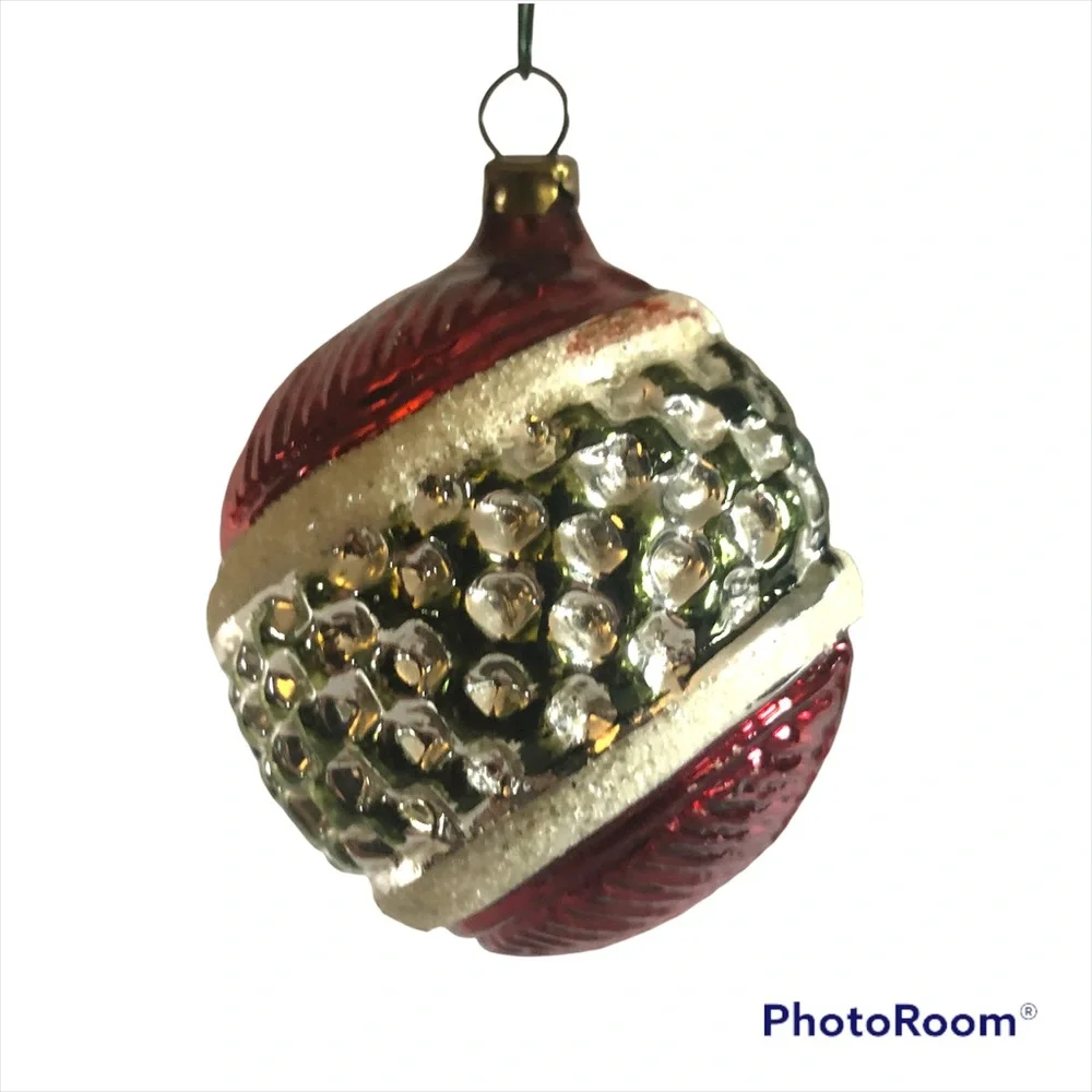 Glass holiday ornament